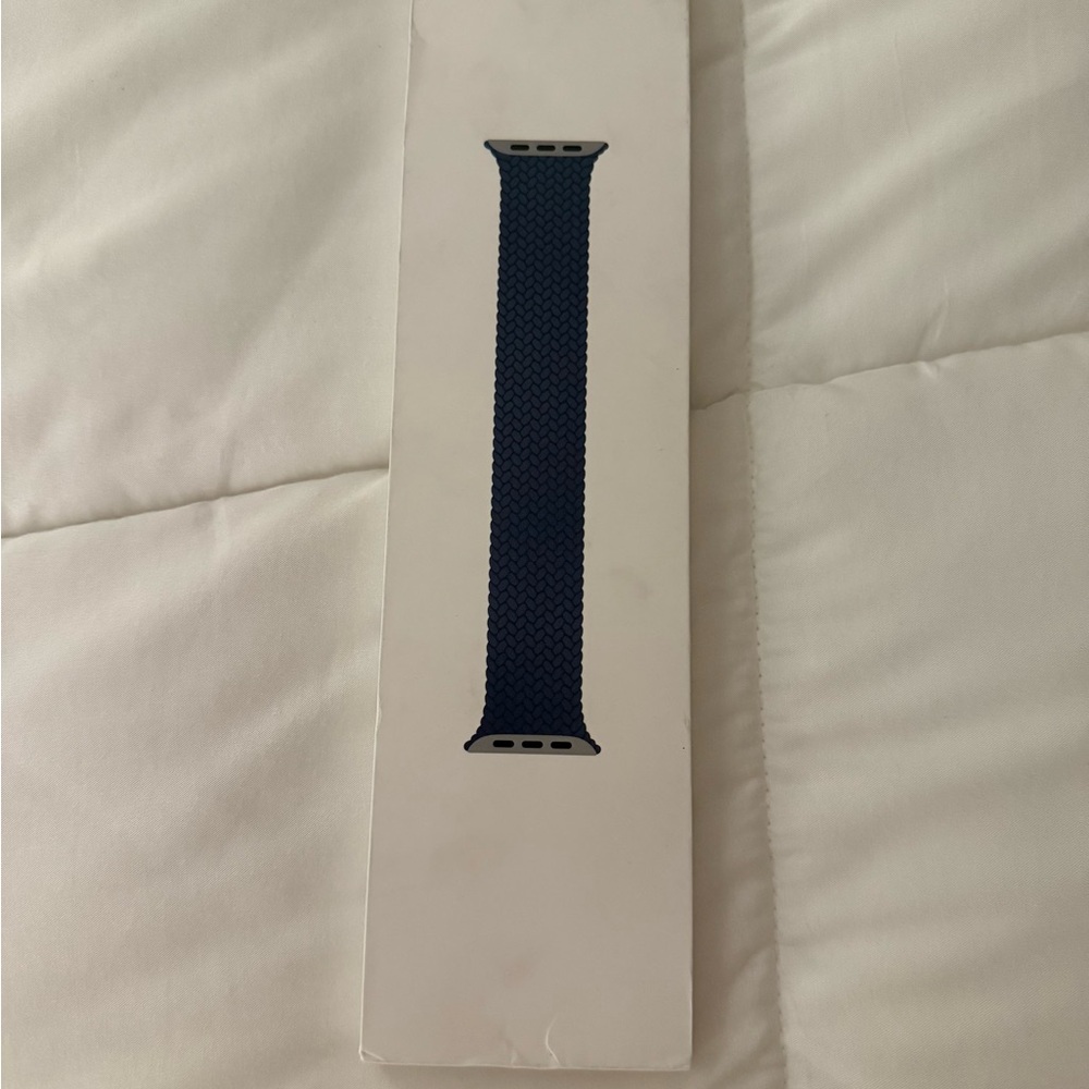 Apple Women's Watch Band - Abyss Blue Braided Size 4